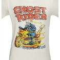 thumbnail image 2 of Ghost Rider  Mens T-Shirt - Old School Flaming Ghost Rider Distressed Image (Small), 2 of 4