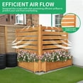 thumbnail image 3 of Slsy Air Conditioner Fence Outdoor Freestanding Wood Privacy Screen with Planter Box for Trash Can Pool Equipment Enclosure, No-Dig Kit 36" W x 45" H (2 Panels), 3 of 9