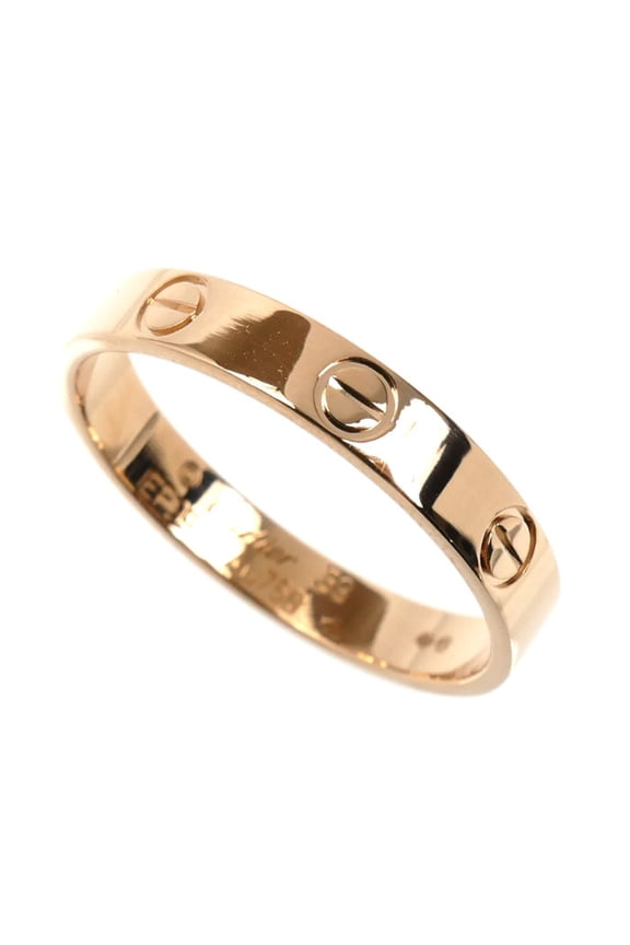 Pre-Owned CARTIER 18KPG Pink Gold Mini Love Ring, B4085259, Size 18.5, 59mm, 3.4g,... (Good)
