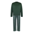 thumbnail image 2 of Pijama George para Hombre, Manga Larga Verde Talla EG, 2 Piezas, 2 of 4