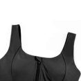 thumbnail image 4 of facefd Womens Front Zip Sport Bra Comfy Padded Shapewear Stretch Crop Top Vest, 4 of 7