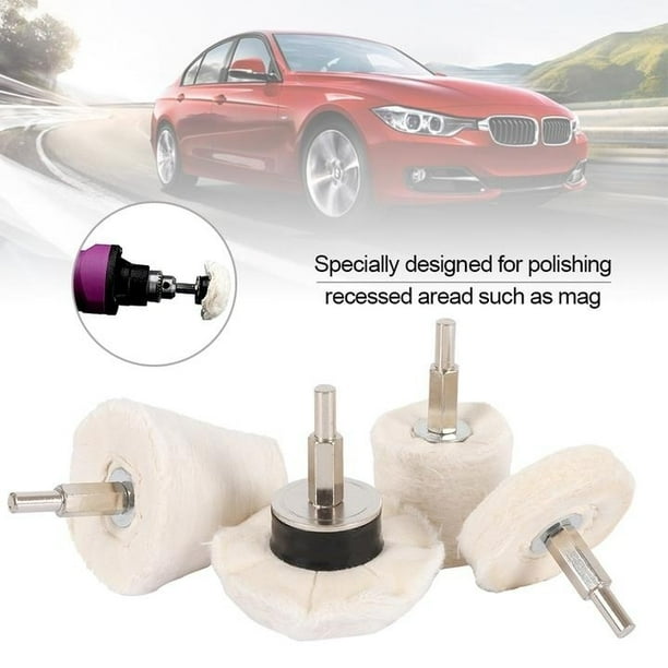 4X Polishing Buffing Pad Mop Wheel Drill Kit for Car Polisher Aluminum