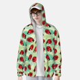 thumbnail image 3 of Picia Red Ladybugs And Leaf Women's Men's UPF 50+ Sun Protection Hoodie Shirt Long Sleeve SPF Fishing Outdoor UV Hiking Lightweight Shirts-X-Large, 3 of 9