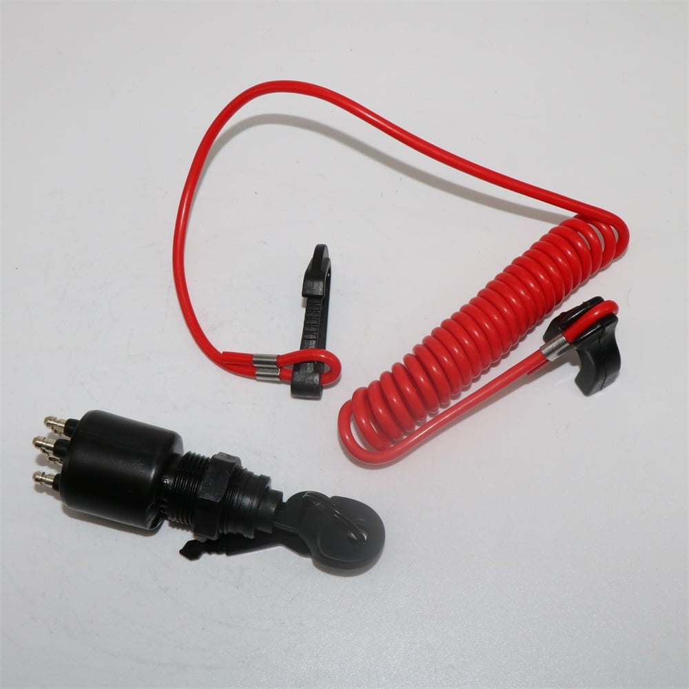 5237133 Ignition Switch with Keys Safety Lanyard for Johnson Evinrude BRP 40-200HP Outboard