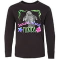 thumbnail image 3 of Inktastic Sanibel Island Florida Cute Swimming Manatee Long Sleeve Youth T-Shirt, 3 of 5