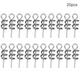 thumbnail image 1 of braveheart Fishing Spring Locks Steel Pin Crank Hooks Replaceable Lure Bait Spring Hooks, 100pcs 20pcs, 1 of 6