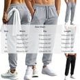 thumbnail image 4 of WAVSUF Men's Athletic Jogger Pants, Adjustable Drawstring Loose Fit Side Pockets Fall Sporty Pants Size S-3XL, 4 of 7