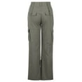 thumbnail image 5 of Dyegold Baggy Cargo Pants for Women Casual Low Waist Stretch Cargo Pants Girl Multiple Pockets Relaxed Fit Straight Wide Leg Y2k Pants, 5 of 7