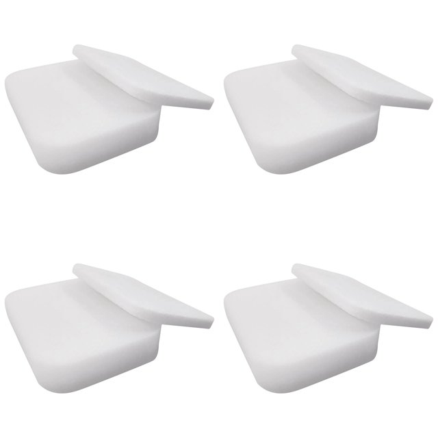WUSUOWEI 4PCS Filter Cotton Replacement,Vacuum Cleaner Filter Cotton,4.1×5.7 Inch,White,Filter Pads,Suitable for Variety of Vacuum Cleaner,Convenient and Practical