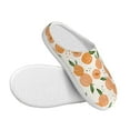 thumbnail image 3 of Balery Peaches Pattern Women's Fuzzy Memory Foam Slippers Fluffy Winter House Shoes Indoor and Outdoor-44/45, 3 of 7