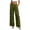 Army Green, variant on Cotton Linen Capri Pants for Womens Causal Elastic Waist split Trousers Solid Color Summer Vacation Beach Pants with Pockets Army Green S