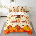 thumbnail image 2 of Manfei Rustic Farmhouse Turkey 7-Piece Bedding Comforter Set,Western Thanksgiving Day King Bedding Sets,Autumn Fall Pumpkin Maples Bed Sheets For Adults,Ultra Soft Home Decor Reversible, 2 of 8