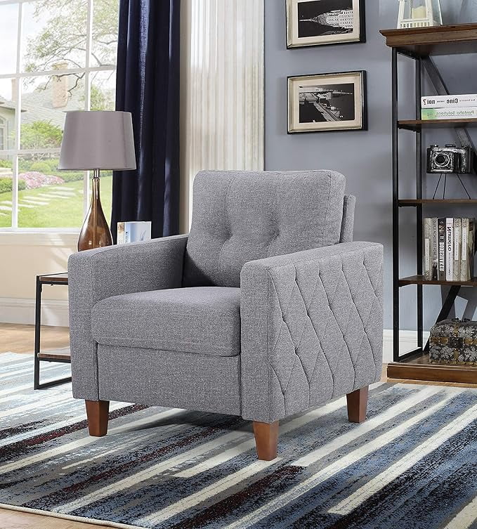 US Pride Furniture Tufted Accent Armchair