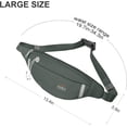 thumbnail image 4 of Sycnb Unisex Waterproof Fanny Pack, Durable, Dark Green, 4 of 7