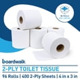thumbnail image 2 of 2. Economical Septic Safe Toilet Paper, 2-Ply White, Individually Wrapped, 96/Roll Carton, 2 of 5