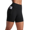 thumbnail image 1 of Shorts CRZ YOGA Butterlift tiro alto 5" con bolsillos negro L, 1 of 6