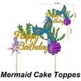 thumbnail image 5 of Mermaid Party Decorations Set Under The Sea Cake Toppers and Paper Tassels by Finypa, 5 of 6