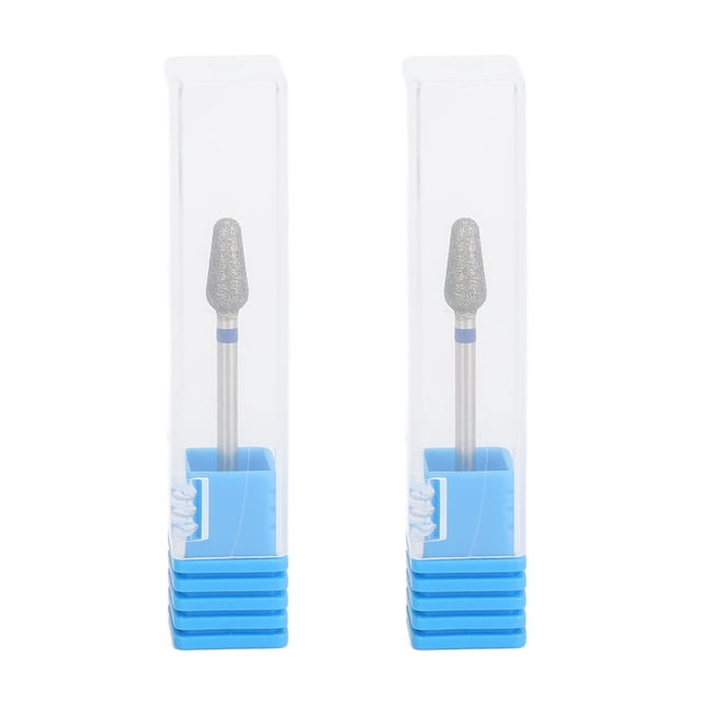 Brocas De Acero De Tungsteno Para Uñas, Alisadoras, 2 Piezas, Brocas Para Manicura, Pulido Para Principiantes De Uñas