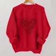 thumbnail image 4 of Sweatshirt for Women Perfect For Daily Wear or Loungewear! The Best Choice for Valentine's DayL Pink Valentine's Day Sweatshirt, 4 of 4