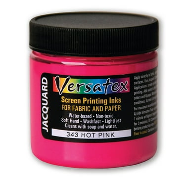 Jacquard Versatex Screen Printing Ink, 4 oz., Hot Pink