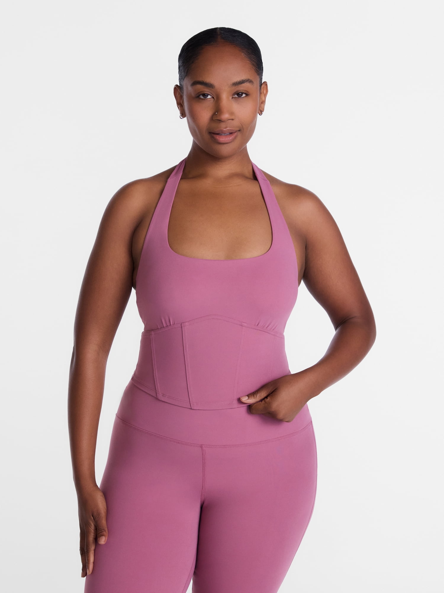 Avia Women's SoftSculpt Corset Halter Bra, Sizes XS-XXL