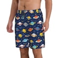 thumbnail image 2 of Balery Planets And Stars Traje de Baño Estilo Hawaiano para Hombre, Shorts de Secado Rápido con Bolsillos-Large, 2 of 6