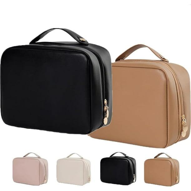 Setpatient,Set de bolsa de maquillaje de viaje para pacientes,Bolsa de cosméticos de artículos de tocador con múltiples compartimentos,Bolsa de cosméticos de artículos de tocador de múltiples comparti
