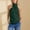 Dark Green#25, variant on HAJWOH Women's Halter Neck Cotton Tank Tops Solid Color Sleeveless Casual Streetwear Summer Fashion Tunic Cami Shirts