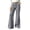 Gray 07, variant on Karymi Jeans for Women Solid Double Button Zip Fly Flare Pants, High Waist Casual Bootcut Trousers with Pockets