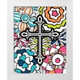 thumbnail image 1 of Robinson, Tamara 15x18 White Modern Wood Framed Museum Art Print Titled - Cross Flowers Colors, 1 of 4