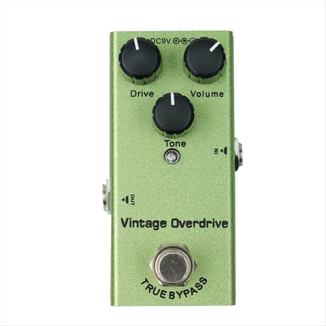 Pedal de Efectos para Guitarra Eléctrica, Mini Pedales de Overdrive Vintage, Pedales de Bajo, Overdrive Vintage