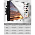 thumbnail image 7 of Outdoor TV Cover 48 to 50 Inch Weatherproof, Easter Bunny Tail Waterproof TV Screen Protector for Outside Decor with Zipper and Pocket 48"L x 30"H , Color Eggs Spring Flowers Black White Plaid, 7 of 7