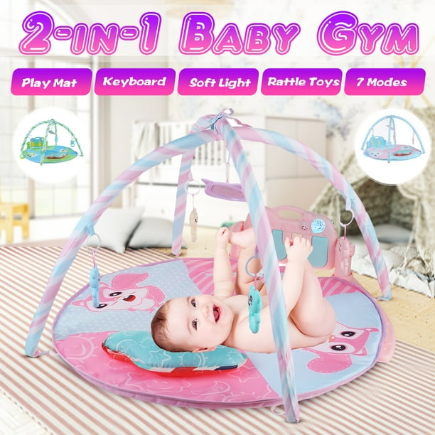 Baby Play Gym Mat, Baby Gyms Play Mats for Sensory Exploration and