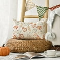 thumbnail image 3 of (2 pack) Sm:)e Maple Leaves Pumpkin Fall Pillow Cover 12x20 Inch Orange, 3 of 8