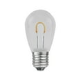 thumbnail image 4 of Novelty Lights Warm White S14 Hanging LED String Light Flex Filament Glass Replacement Bulbs E26 Medium Base 1 Watt, 4 of 7