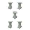 thumbnail image 3 of Maytalsory Environmentally Friendly Stretch High Table Cover Easy Care And Stain-resistant silver 5Set, 3 of 6