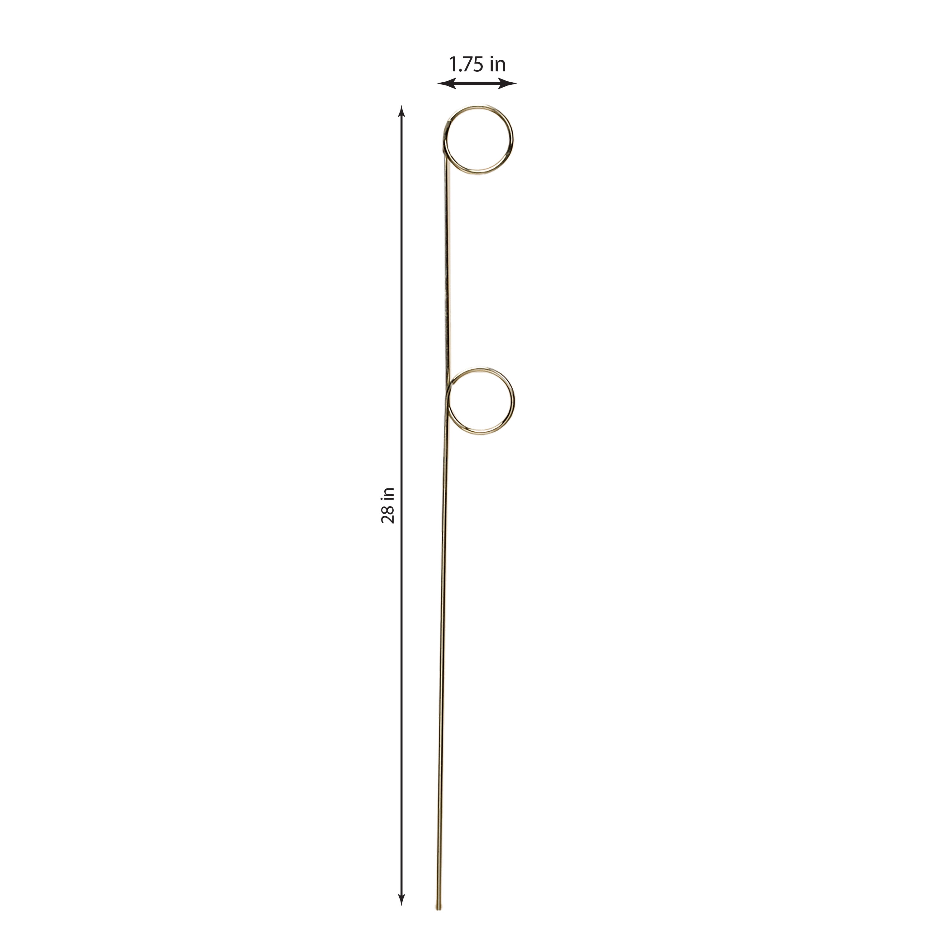 2 pack) Hy-Ko Metal Pigtail Sign Stake/Holder, 28 inch, Weather