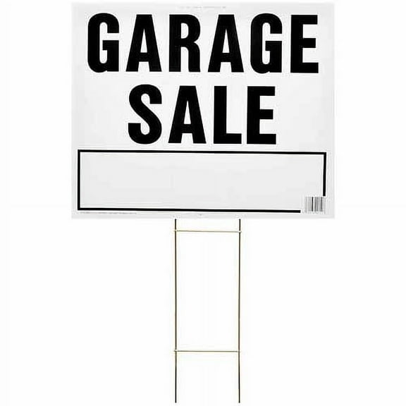 Hy-Ko Corrugated Plastic Sign, Garage Sale LGS-2