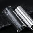 thumbnail image 2 of 2 Pcs 70mm Glissière de Guitare en Verre et Acier Inoxydable Transparent et Argent, 2 of 8