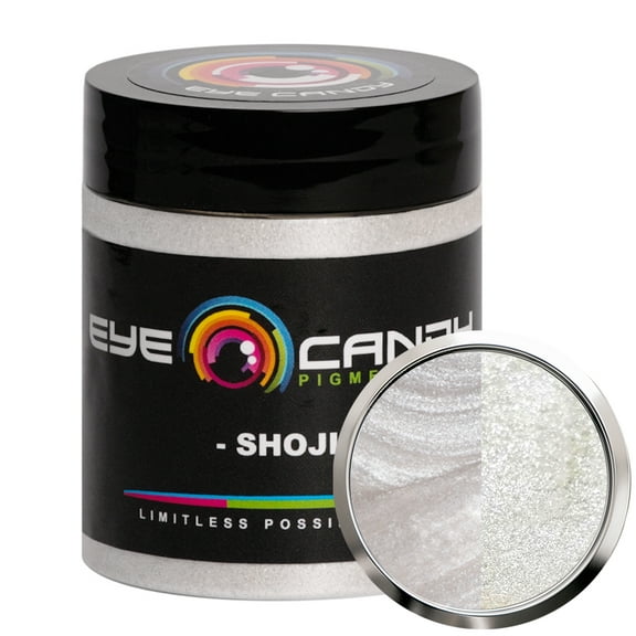 Shoji White Mica Powder Pigment (25g) for DIY Crafts: Woodworking, Resin, Soap, Paint, and More