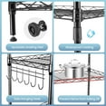 thumbnail image 6 of Himimi 6-Tier Wire Shelving Unit Free Standing Shelf Metal Storage Shelves 21.26L x 11.42W x 62.99H Black, 6 of 9