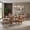 Brown, variant on Taran Designs Darcy 86" Live Edge Solid Wood Dining Table in Brown