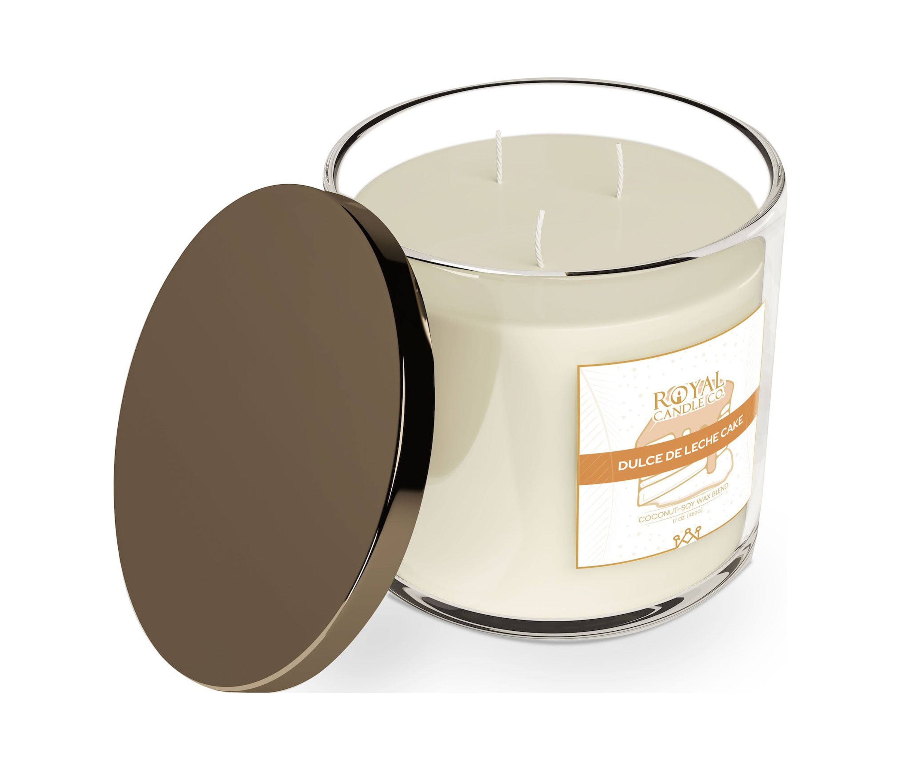 Dulce De Leche Three Wick 17 Oz. Soy Candle