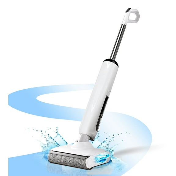 HABIUBIU Wet Dry Vacuum Mop, Cordless Cleaner Machine for Tile Hardwood Floor, Self Cleaning Electric Mop with 180° Lie-Flat