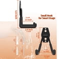 thumbnail image 4 of Ganchos de garaje resistentes, 4 piezas, ganchos de almacenamiento, montaje en pared para colgar bicicletas, escaleras y artículos voluminosos, 4 of 4