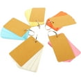 thumbnail image 4 of ifundom 5 Books of Blank Writing Cards Blank Flashcards with Binder Ring Loose-leaf Words Memory Cards, 4 of 5