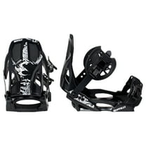 Biolage Lightweight Matrix PH611 All-Mountain Snowboard Bindings for Men's Boots, Medium, Black