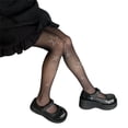 thumbnail image 3 of WIFORNT Collants Élastiques Taille Haute en Maille Transparente pour Femmes avec Strass, 3 of 7