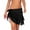 Black-Ruffle, variant on SAYFUT Swimwear Chiffon Bikini Cover up Beach Short Pareo Sarong Wrap Soild Color Swimsuit Cover-up