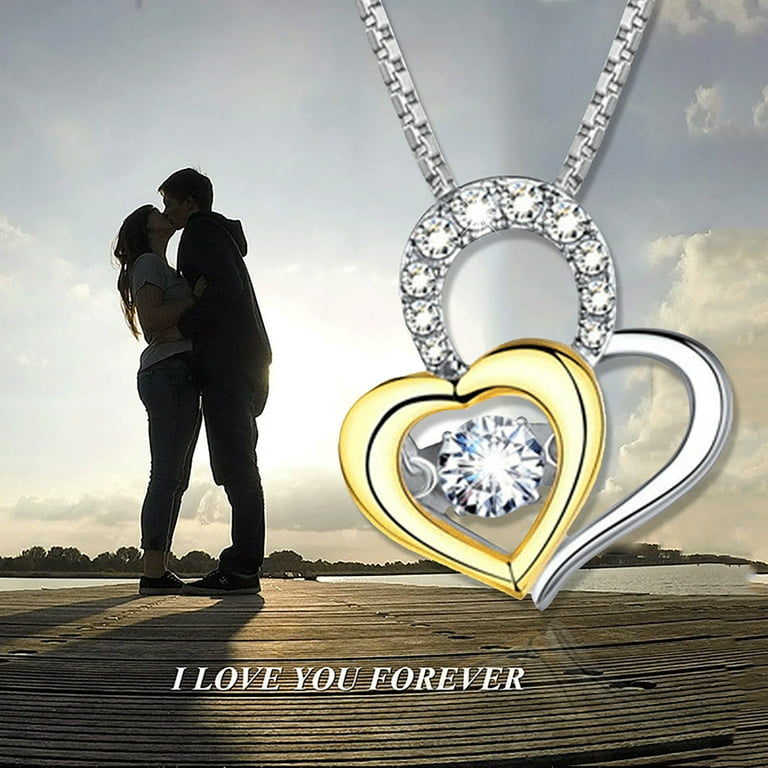 TWIFER Love Heart Pendant Necklace Courtship Marriage Bride Valentine s Day Gift Jewelry